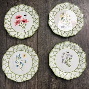 Park Designs Wildflower Collection vintage floral botanical salad plates